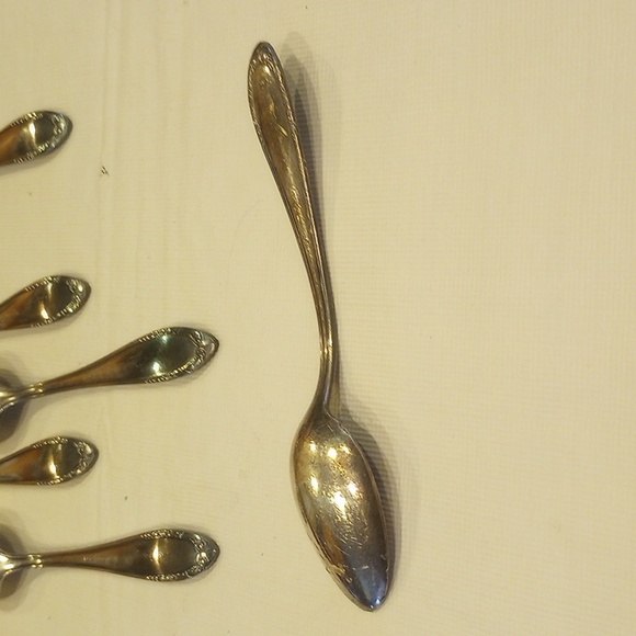 Vintage Demitasse Silverplated BSF Platura Spoons - Picture 7 of 10
